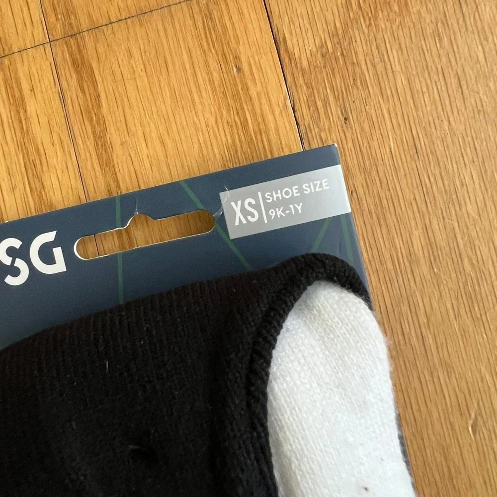 DSG Baseball Socks Stirrup Sanitary Combo Pack Youth Size XS Black White New